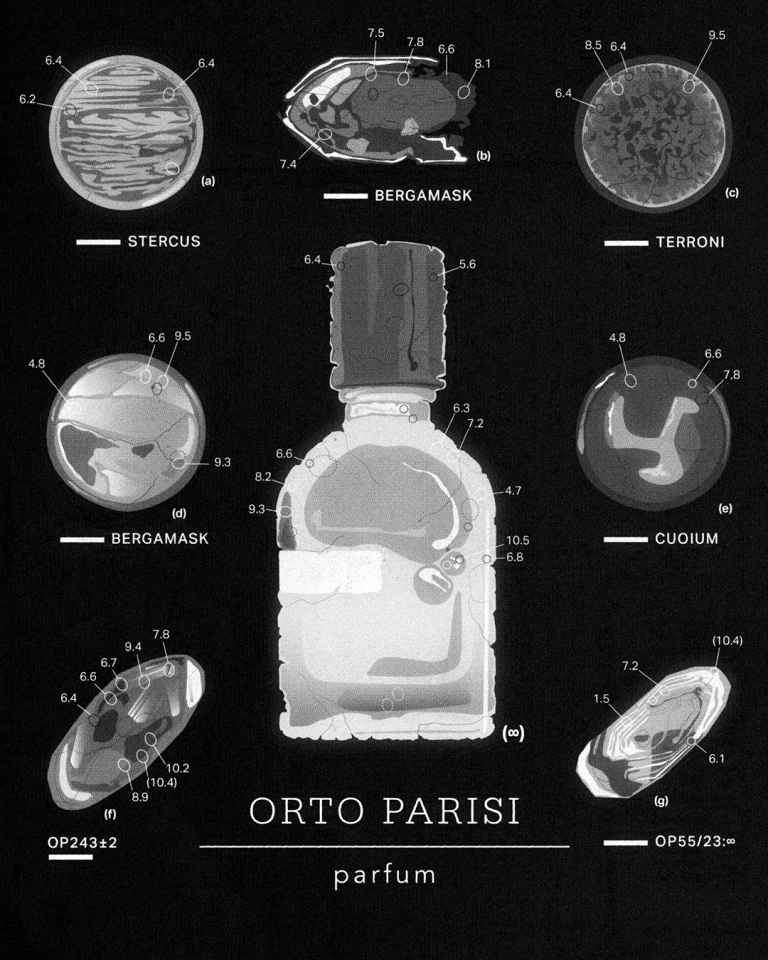 Illustration of zircons by Daniel Iglesias Gonzalez