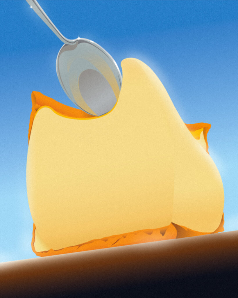 Illustration of a Flan by Daniel Iglesias Gonzalez